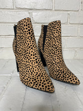 Load image into Gallery viewer, FAUX LEATHER HEELED BOOTIE - CHEETAH PRINT

